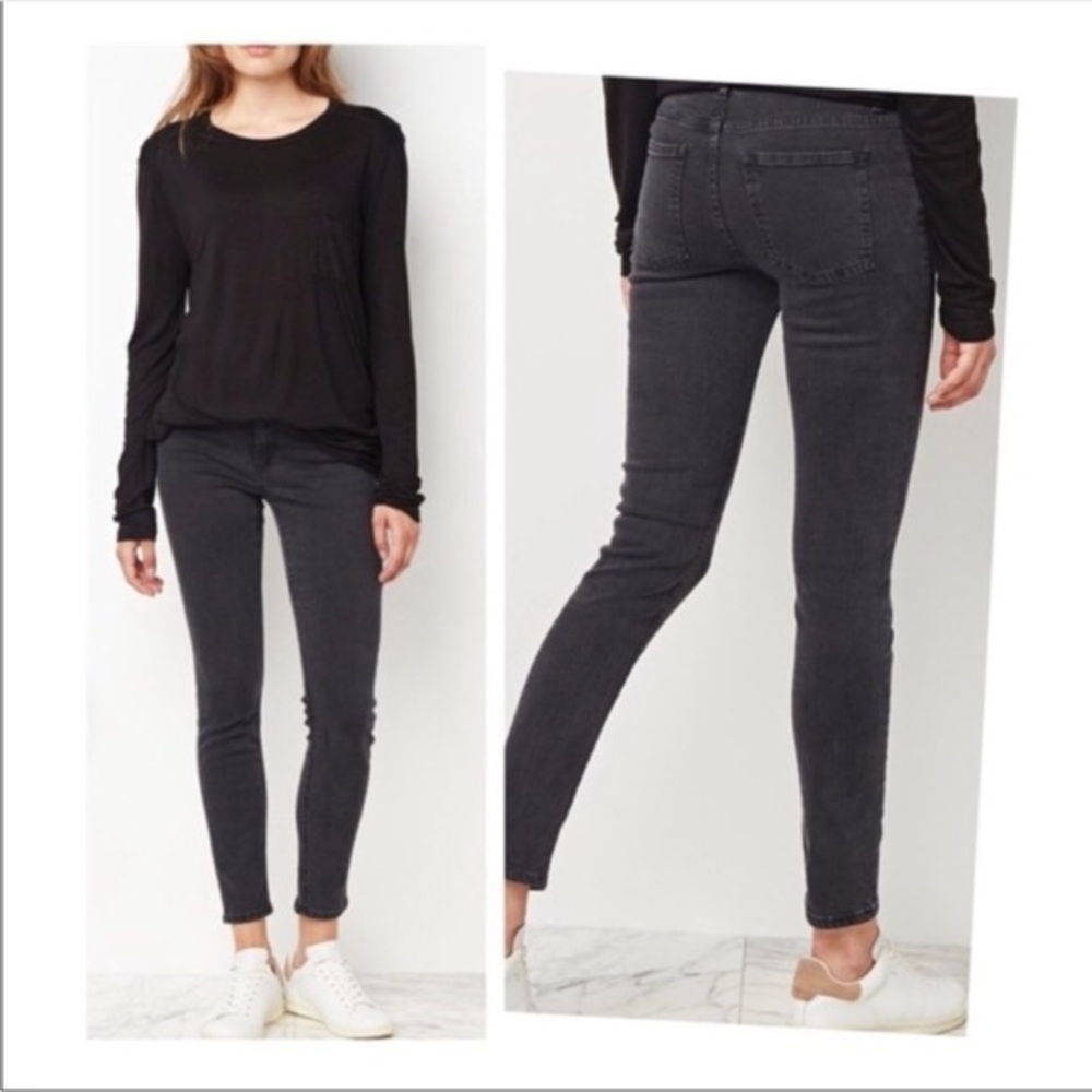 Acne Studios Skin 5 Used Black Mid Rise Jeans size 26/32 26